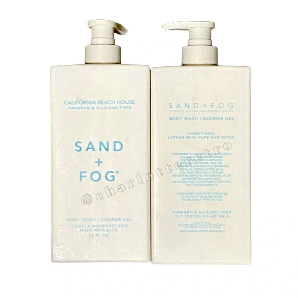 2 x Sand + Fog • California Beach House Body Washes